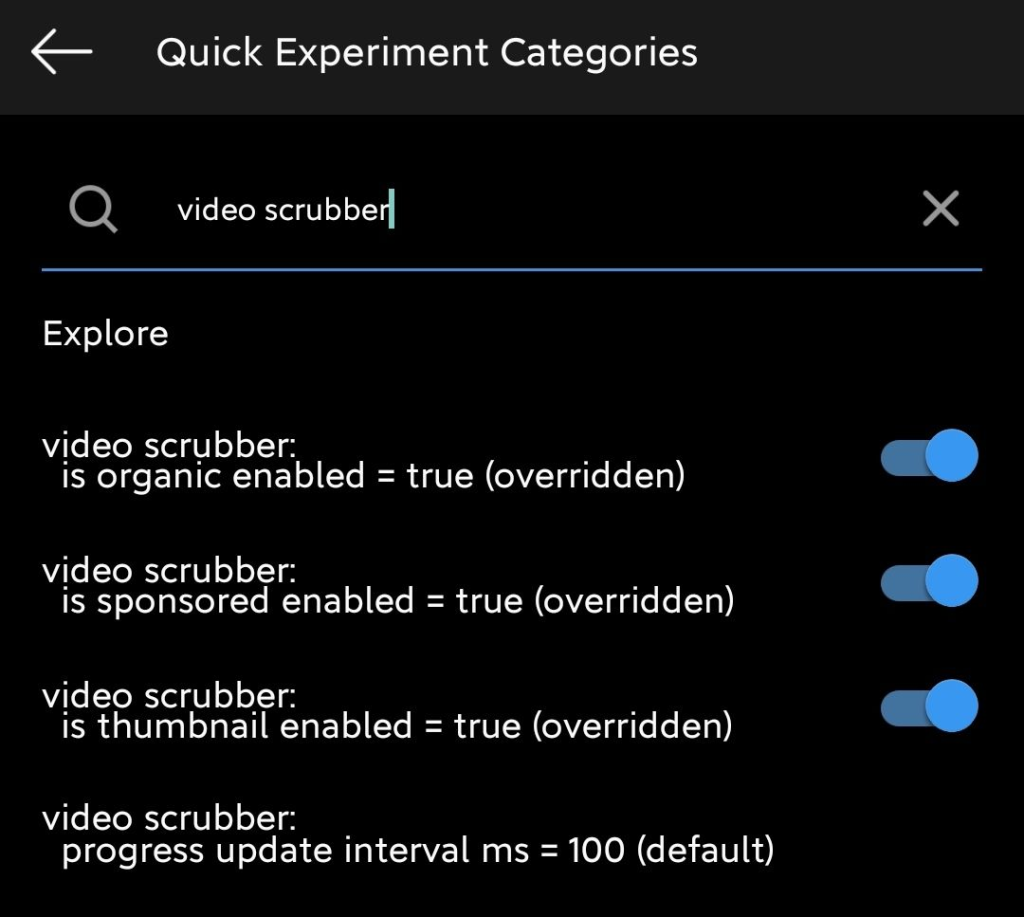 Rewind Video option